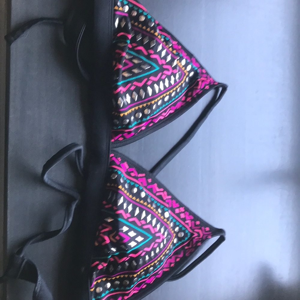 Xhilaration Studded Bikini Triangle Top